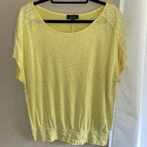 ALYX yellow blouse elastic waist size X Large